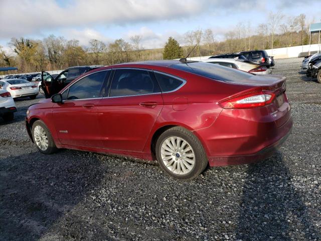 3FA6P0LU5DR234716 - 2013 FORD FUSION SE HYBRID RED photo 2