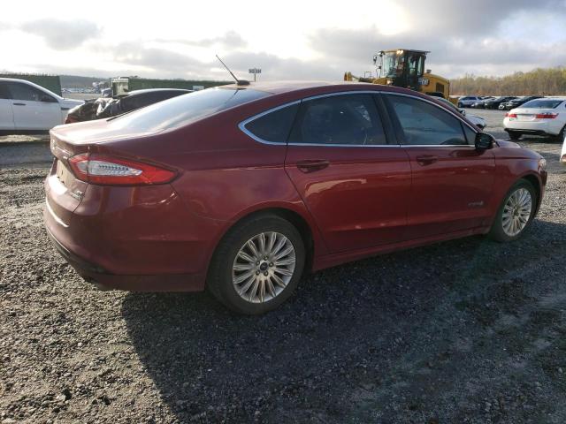 3FA6P0LU5DR234716 - 2013 FORD FUSION SE HYBRID RED photo 3