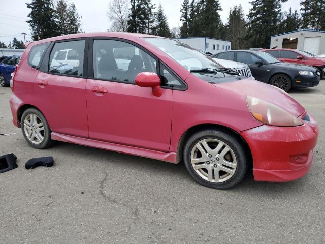 JHMGD38667S043090 - 2007 HONDA FIT S 红色 照片 4