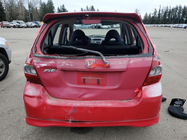 JHMGD38667S043090 - 2007 HONDA FIT S 红色 照片 6