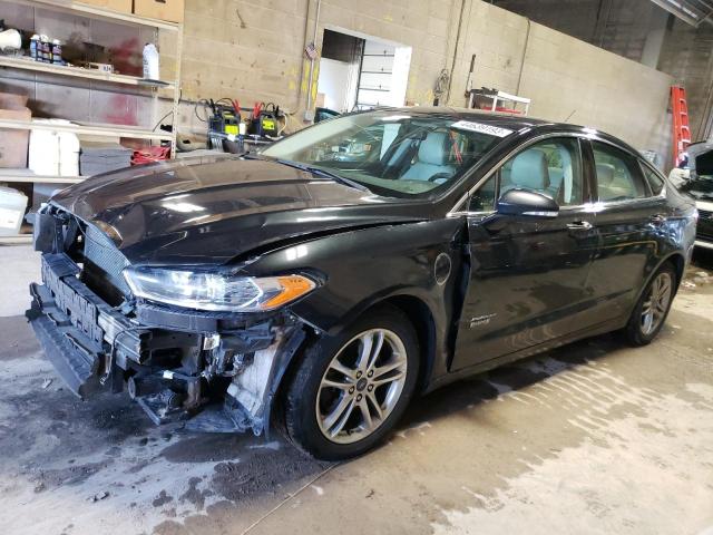 3FA6P0SU6FR213913 - 2015 FORD FUSION TITANIUM PHEV BLACK photo 1