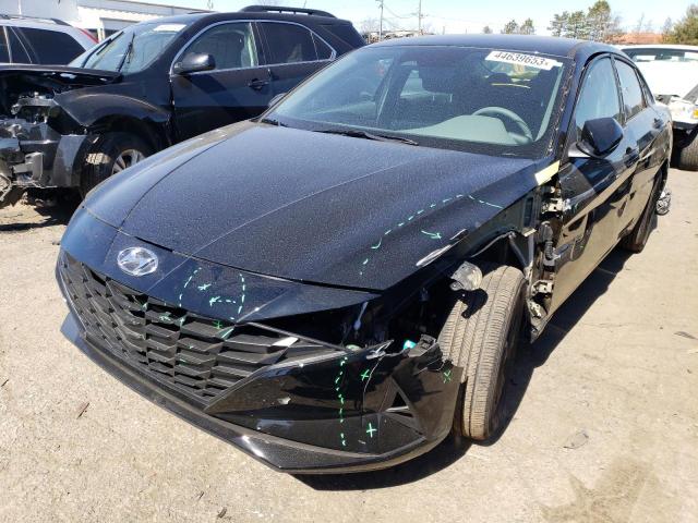 KMHLM4AJ8PU041507 - 2023 HYUNDAI ELANTRA BLUE BLACK photo 1