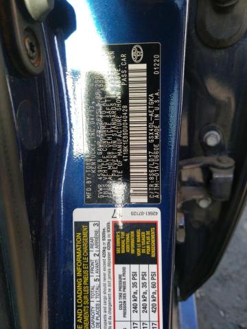 4T1BK1EB9DU040428 - 2013 TOYOTA AVALON BASE 蓝色 照片 12