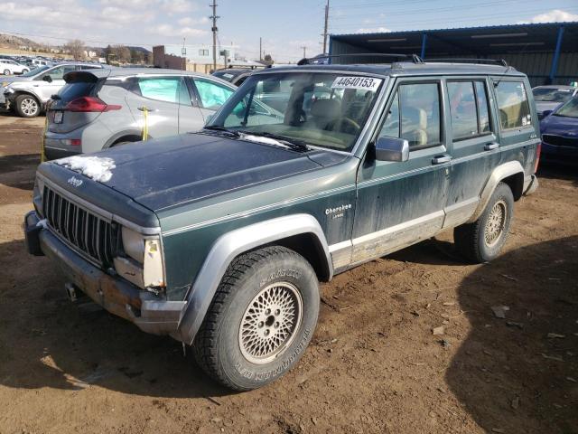 1J4FJ58S6NL146896 - 1992 JEEP CHEROKEE LAREDO GREEN photo 1