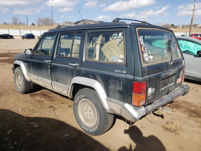 1J4FJ58S6NL146896 - 1992 JEEP CHEROKEE LAREDO GREEN photo 2