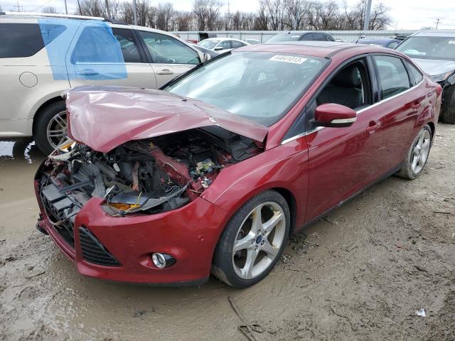 1FADP3J27EL147409 - 2014 FORD FOCUS TITANIUM RED photo 1