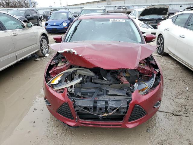 1FADP3J27EL147409 - 2014 FORD FOCUS TITANIUM RED photo 5