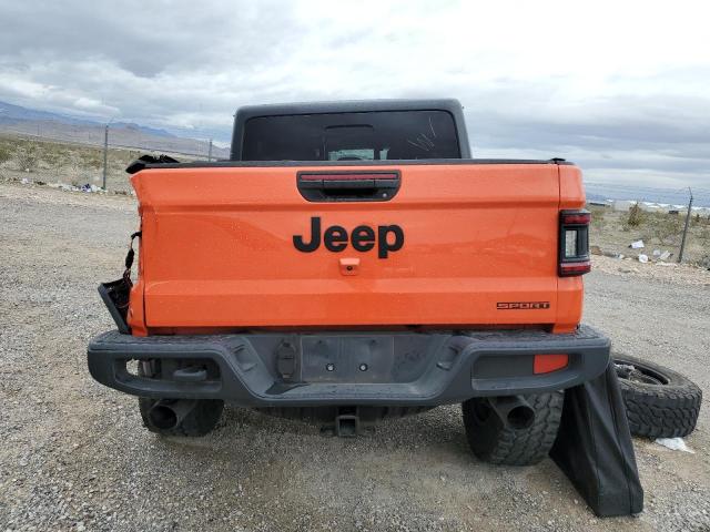 1C6HJTAG0LL168423 - 2020 JEEP GLADIATOR SPORT ORANGE photo 6