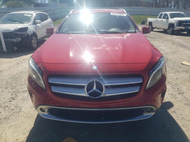 WDCTG4GBXFJ082761 - 2015 MERCEDES-BENZ GLA 250 4MATIC RED photo 5