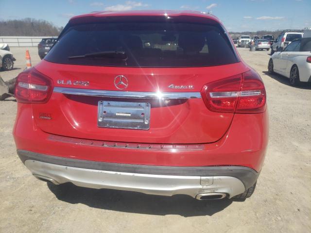 WDCTG4GBXFJ082761 - 2015 MERCEDES-BENZ GLA 250 4MATIC RED photo 6