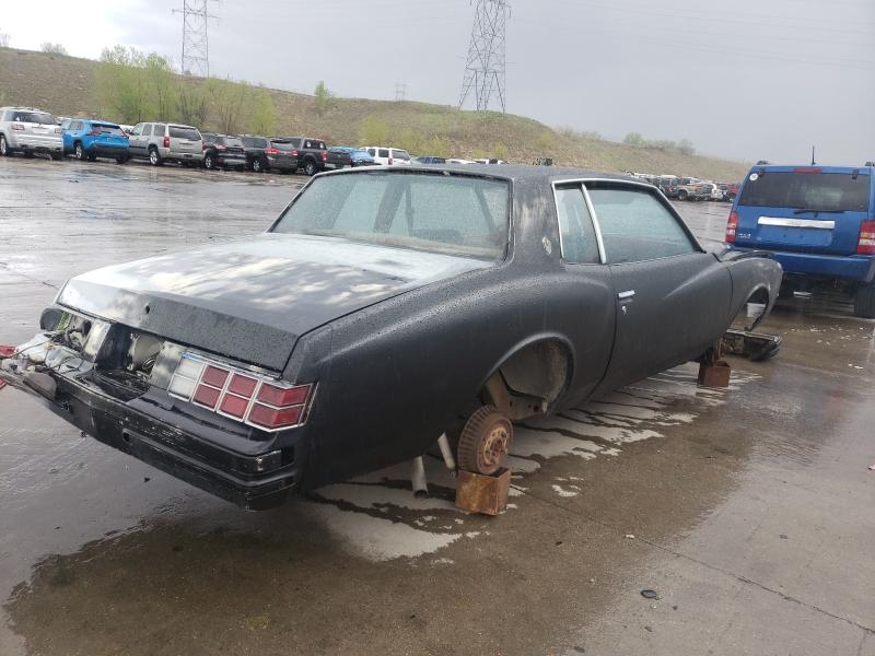 1Z37H9K447998 - 1979 CHEVROLET MONTE CARL 黑色 照片 4