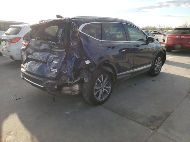 5J6RT6H96NL024680 - 2022 HONDA CR-V TOURING BLUE photo 3