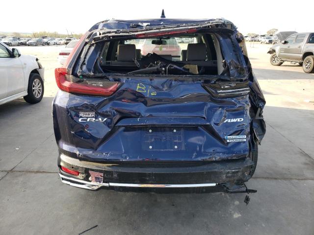 5J6RT6H96NL024680 - 2022 HONDA CR-V TOURING BLUE photo 6