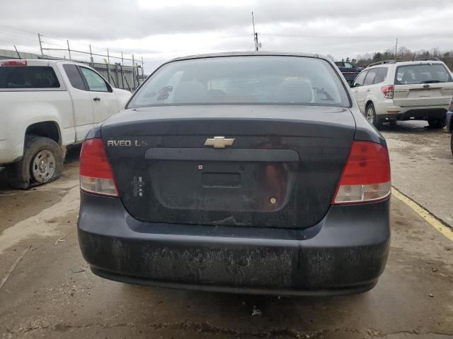 KL1TD56666B676869 - 2006 CHEVROLET AVEO BASE BLACK photo 6