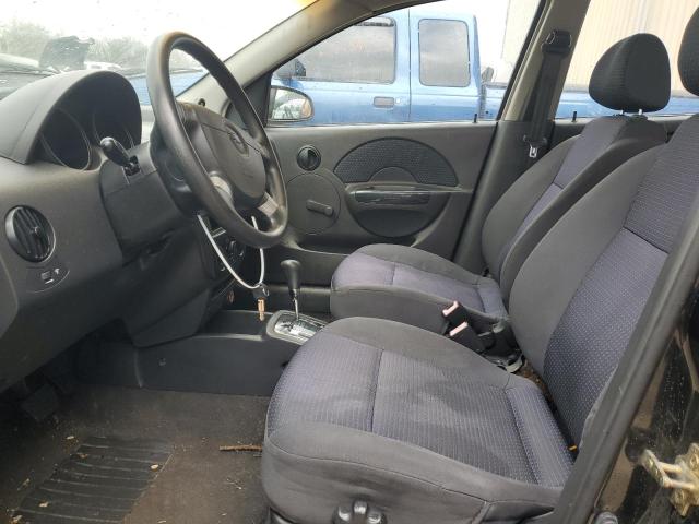 KL1TD56666B676869 - 2006 CHEVROLET AVEO BASE BLACK photo 7