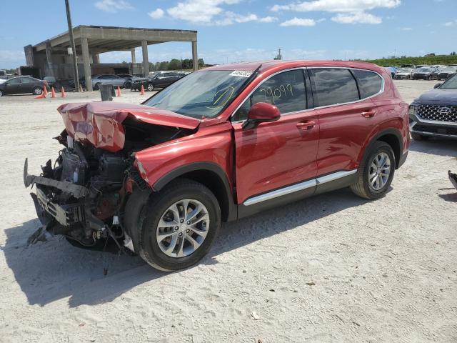 5NMS33AD4KH007670 - 2019 HYUNDAI SANTA FE SEL RED photo 1