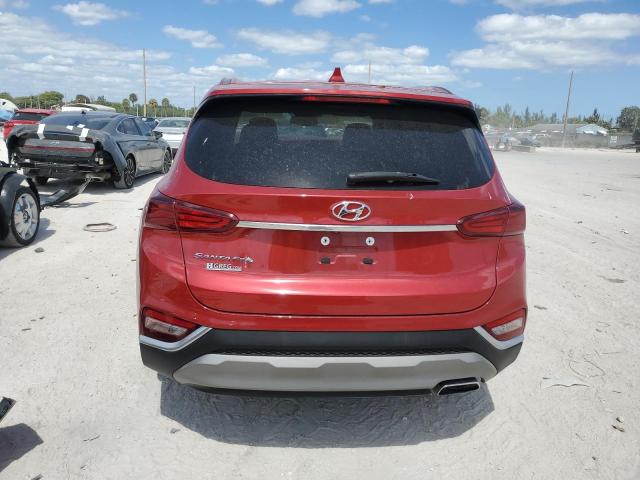 5NMS33AD4KH007670 - 2019 HYUNDAI SANTA FE SEL RED photo 6