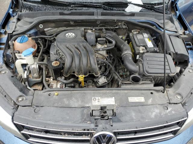 3VW2K7AJXFM250285 - 2015 VOLKSWAGEN JETTA BASE أزرق صورة 11