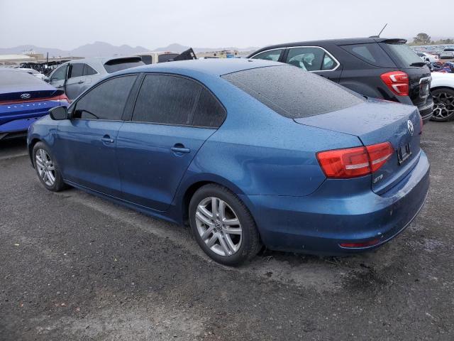 3VW2K7AJXFM250285 - 2015 VOLKSWAGEN JETTA BASE أزرق صورة 2