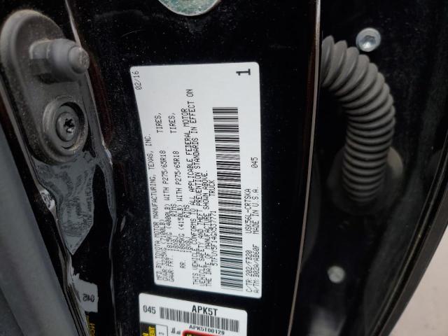 5TFUY5F14GX537771 - 2016 TOYOTA TUNDRA DOUBLE CAB SR/SR5 BLACK photo 13