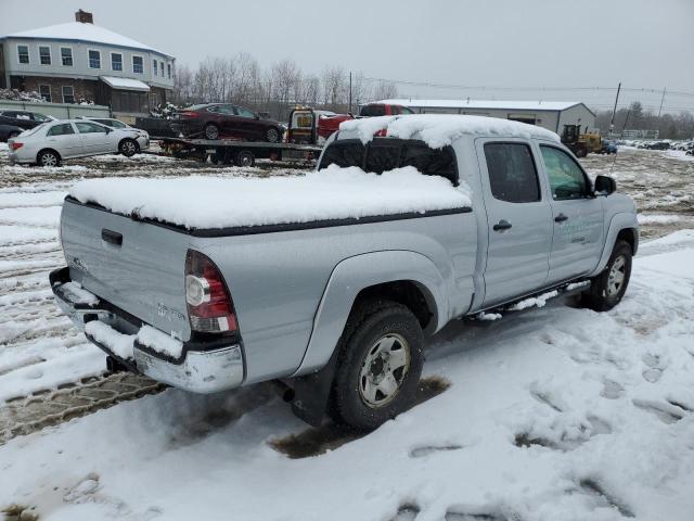 3TMMU4FN1CM045420 - 2012 TOYOTA TACOMA DOUBLE CAB LONG BED SILVER photo 3