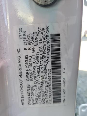 19UUB1F50LA017532 - 2020 ACURA TLX TECHNOLOGY 白色 照片 13