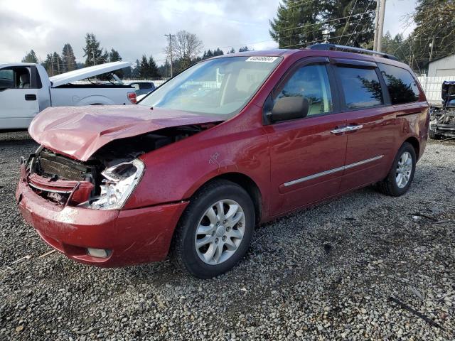 KNDMH4C35A6330402 - 2010 KIA SEDONA EX MAROON photo 1