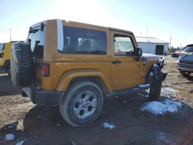 1C4AJWBG1EL322912 - 2014 JEEP WRANGLER SAHARA GOLD photo 3