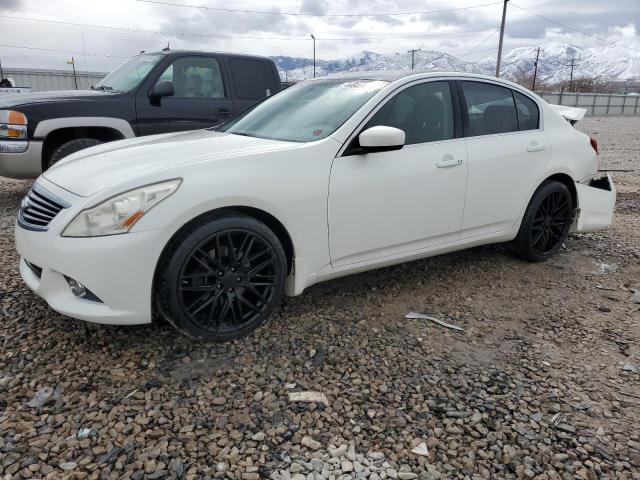 JN1CV6AR0DM770585 - 2013 INFINITI G37 WHITE photo 1