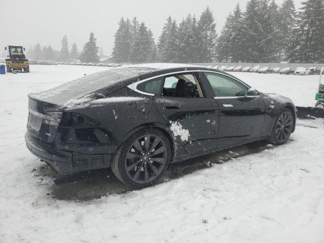 5YJSA1H17EFP35088 - 2014 TESLA MODEL S BLACK photo 3