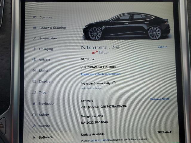 5YJSA1H17EFP35088 - 2014 TESLA MODEL S BLACK photo 9