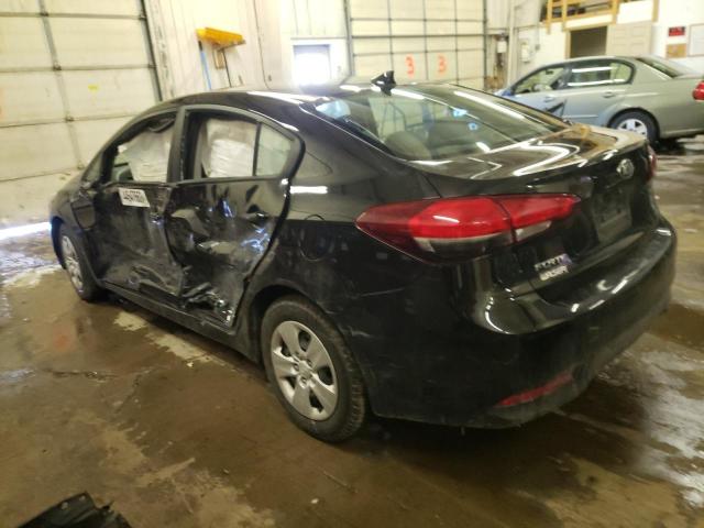 3KPFL4A70HE077488 - 2017 KIA FORTE LX BLACK photo 2