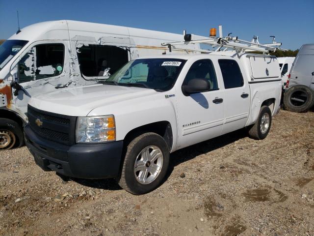 3GCXCUEJ3AG269363 - 2010 CHEVROLET SILVERADO C1500 HYBRID WHITE photo 1