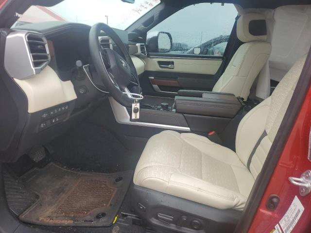 5TFMA5DB2RX141387 - 2024 TOYOTA TUNDRA CREWMAX PLATINUM წითელი ფოტო 7