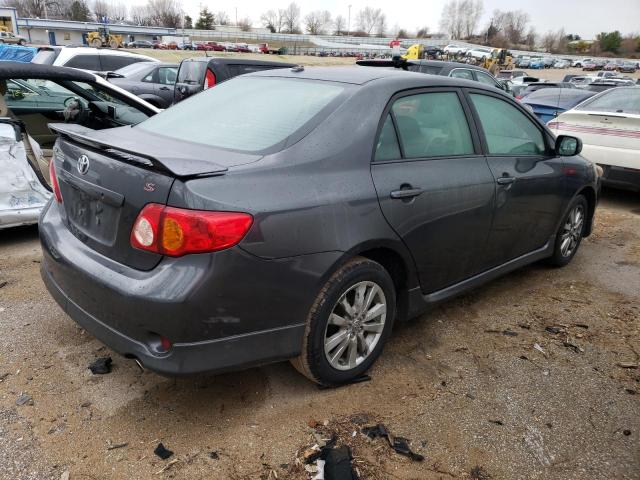 1NXBU40E19Z106779 - 2009 TOYOTA COROLLA BASE GRAY photo 3