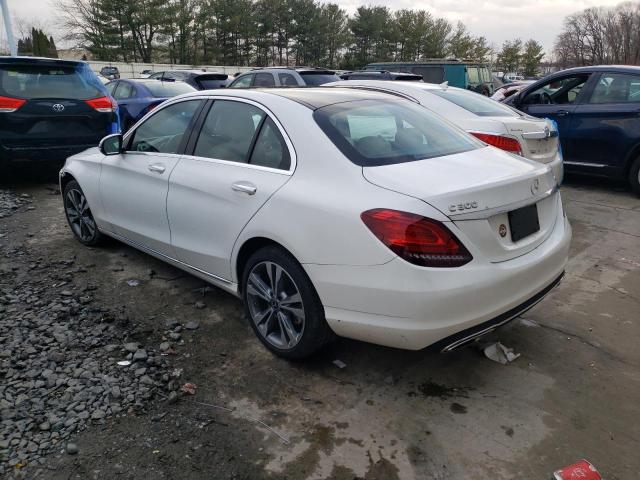 55SWF8EB1KU293881 - 2019 MERCEDES-BENZ C 300 4MATIC WHITE photo 2