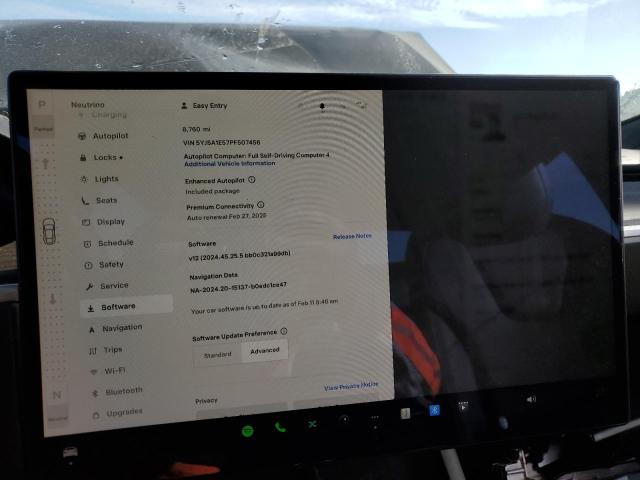 5YJSA1E57PF507456 - 2023 TESLA MODEL S BLACK photo 9