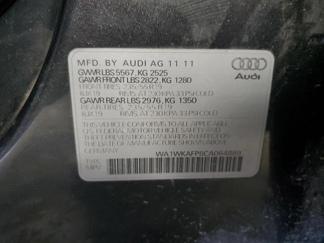 WA1WKAFP8CA064889 - 2012 AUDI Q5 PRESTIGE GRAY photo 13