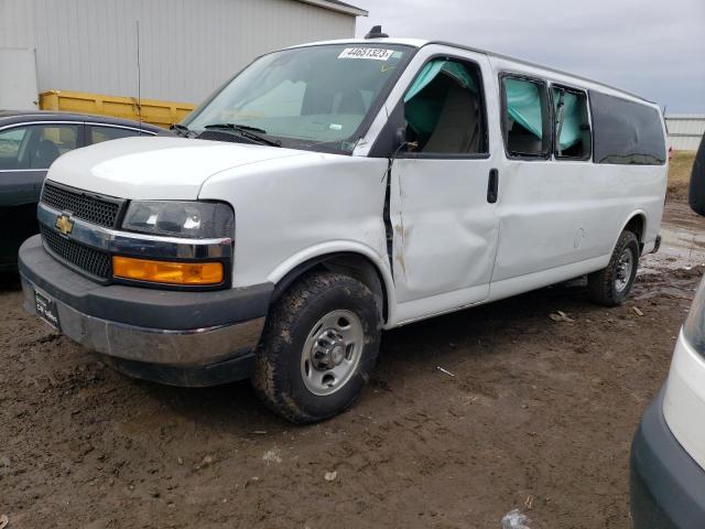 1GAZGPFG7K1323225 - 2019 CHEVROLET EXPRESS G3 LT WHITE photo 1