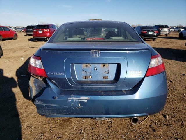 2HGFG12846H575187 - 2006 HONDA CIVIC EX BLUE photo 6