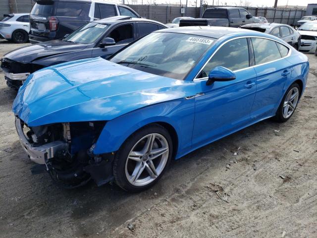 WAUDACF59MA011420 - 2021 AUDI A5 PREMIUM 45 BLUE photo 1