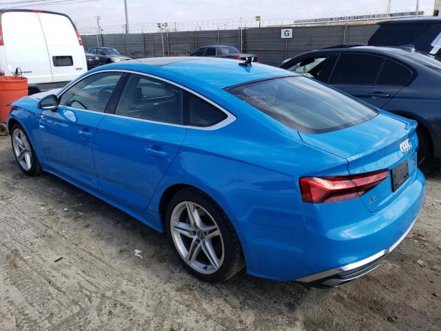 WAUDACF59MA011420 - 2021 AUDI A5 PREMIUM 45 BLUE photo 2