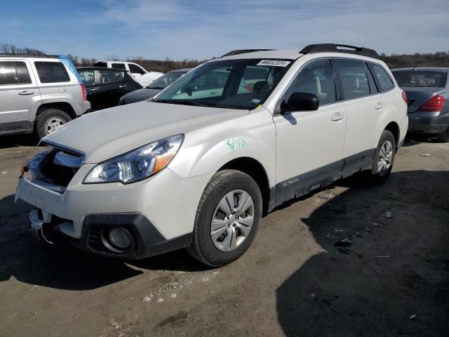 4S4BRCAC5D3265912 - 2013 SUBARU OUTBACK 2.5I WHITE photo 1