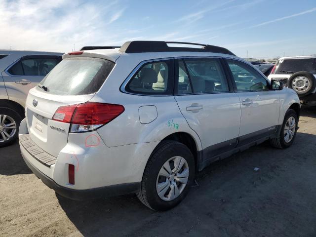 4S4BRCAC5D3265912 - 2013 SUBARU OUTBACK 2.5I WHITE photo 3