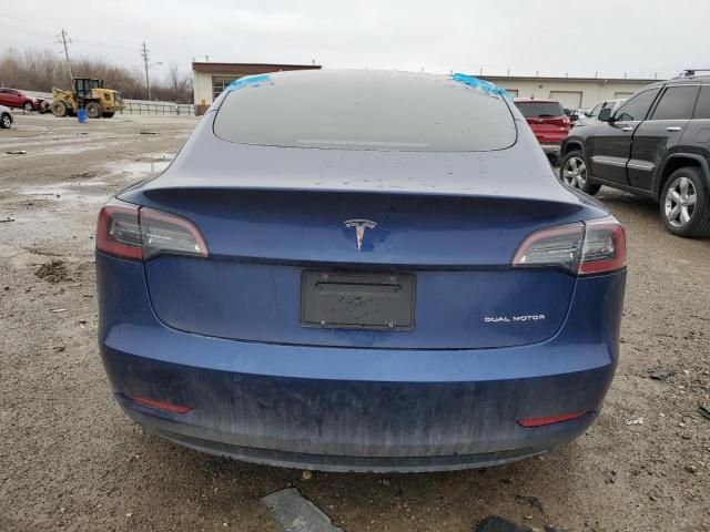 5YJ3E1EB6MF034076 - 2021 TESLA MODEL 3 BLUE photo 6