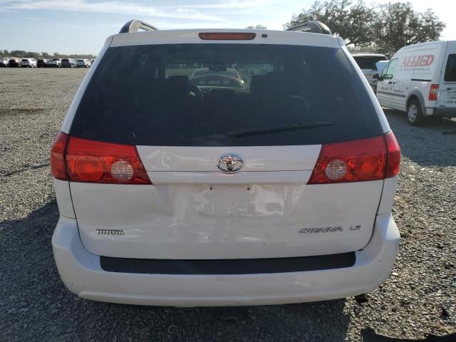 5TDZK23C57S011697 - 2007 TOYOTA SIENNA CE WHITE photo 6