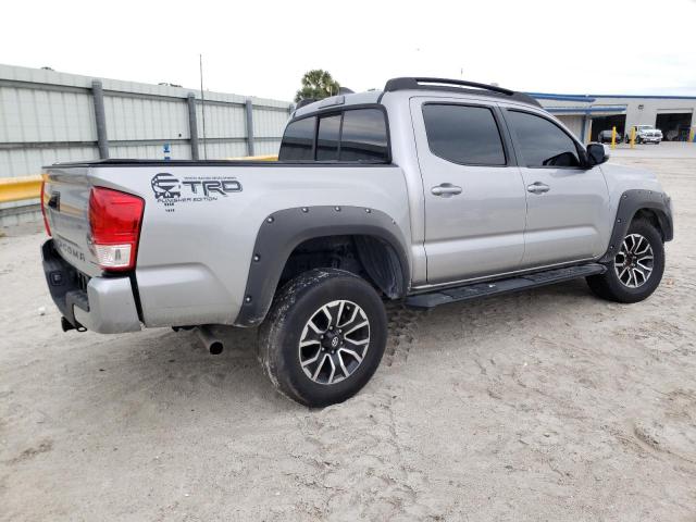 5TFAX5GN7HX091706 - 2017 TOYOTA TACOMA DOUBLE CAB SILVER photo 3