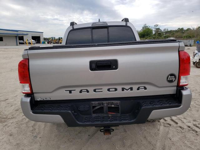 5TFAX5GN7HX091706 - 2017 TOYOTA TACOMA DOUBLE CAB SILVER photo 6