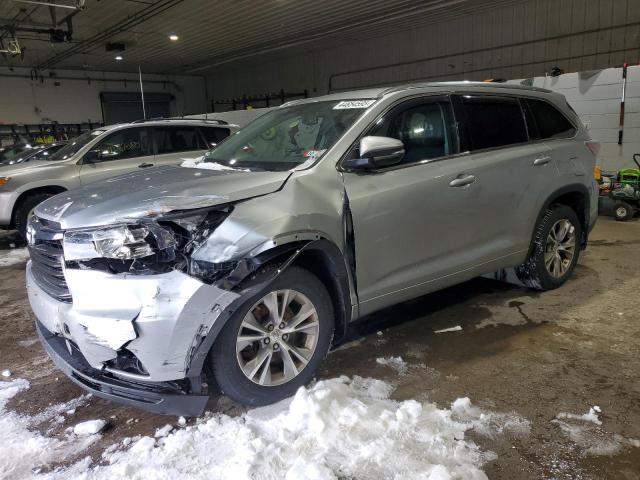 5TDJKRFH0FS150681 - 2015 TOYOTA HIGHLANDER XLE 银色 照片 1