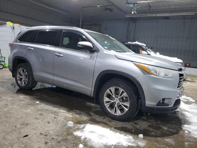 5TDJKRFH0FS150681 - 2015 TOYOTA HIGHLANDER XLE 银色 照片 4
